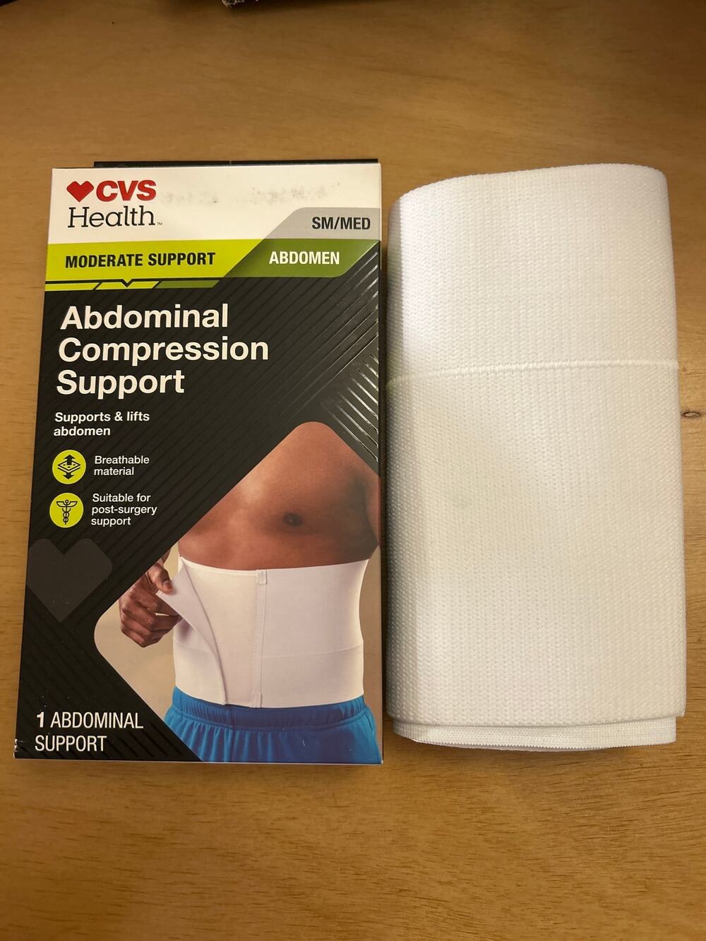 New CVS Health Moderate Support Abdomen Compression Small/Medium